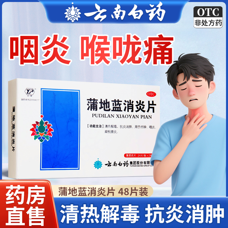 【云丰】蒲地蓝消炎片0.3g*48片/盒