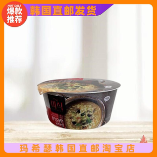 韩国直邮江原道匠人牛肉石锅拉面108G碗包装韩式速食方便面