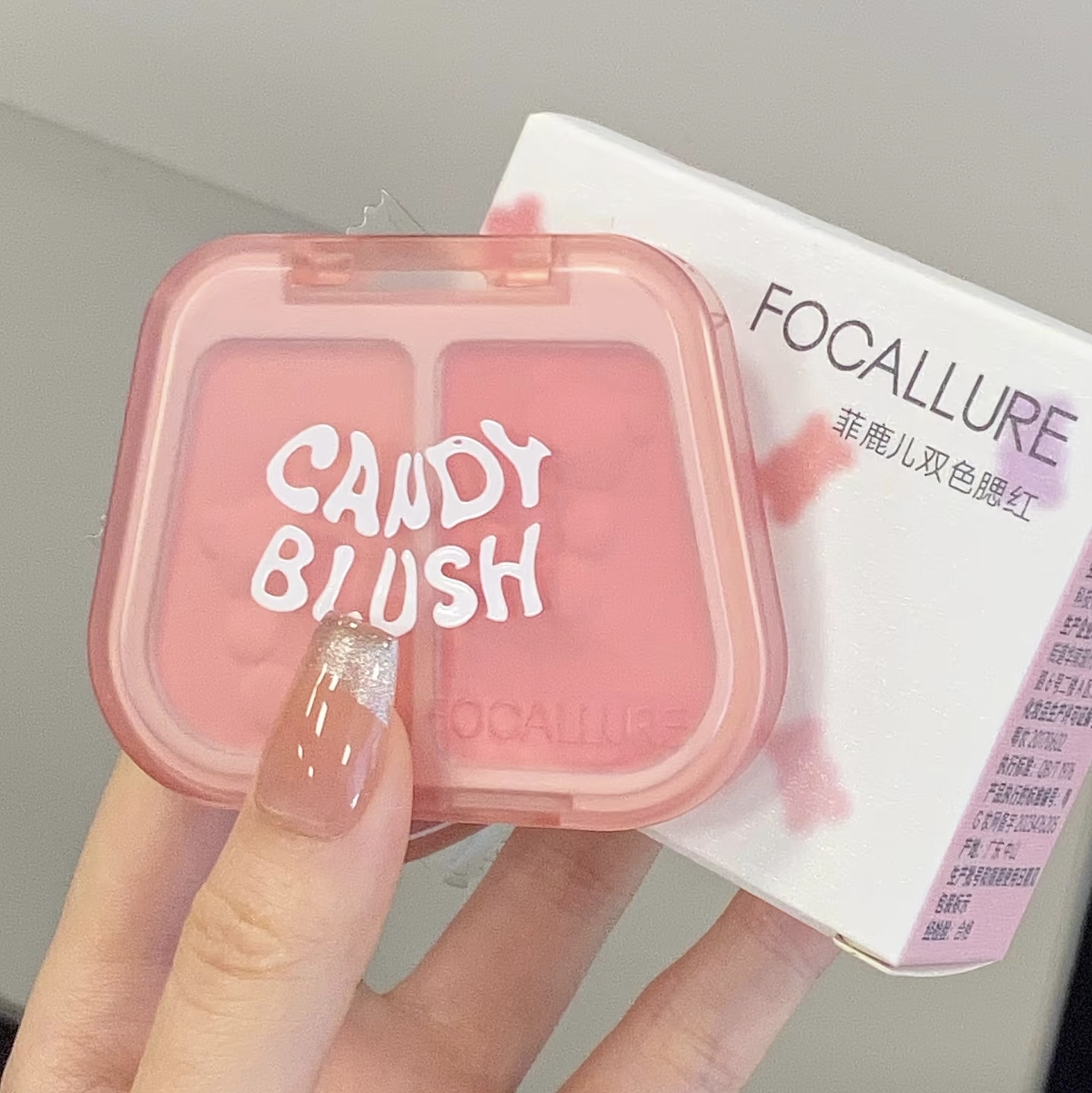 新品菲鹿儿双色腮红大地哑光珠光提亮新款眼影膨胀一体高光红便携