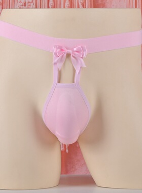 新款男士丁字裤性感T裤男士镂空全透明低腰细带弹力镂空创意内裤