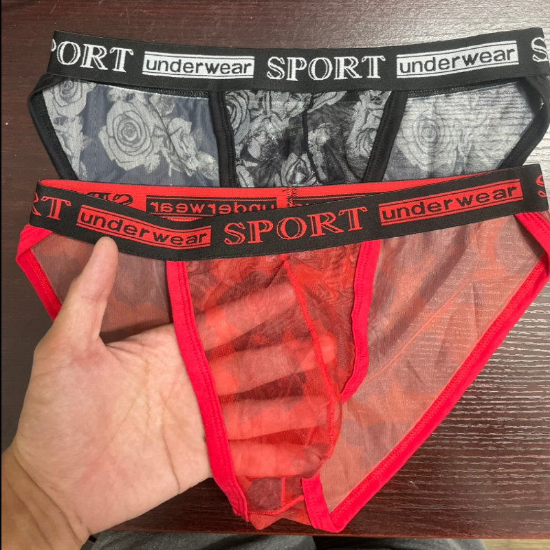 家将男士三角内裤透明网纱花纹性感内裤低腰高叉运动透气三角裤男,女士内衣/男士内衣/家居服,男平角内裤,淘宝优惠券,粉丝福利购,淘宝优惠卷