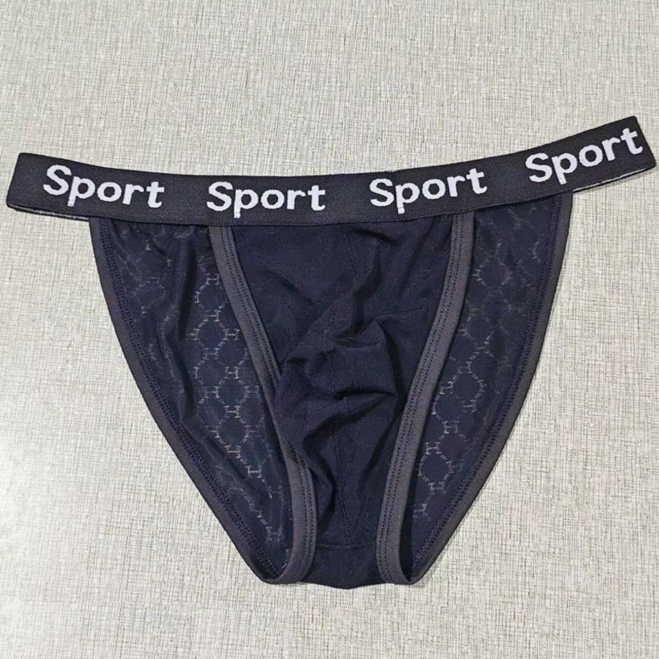 高叉运动内裤性感三角裤男士蕾丝花纹爆款半包臀内裤锦纶冰丝透气,女士内衣/男士内衣/家居服,男三角内裤,淘宝优惠券,粉丝福利购,淘宝优惠卷