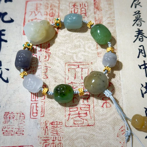 Натуральная яшма из нефрита, подвеска