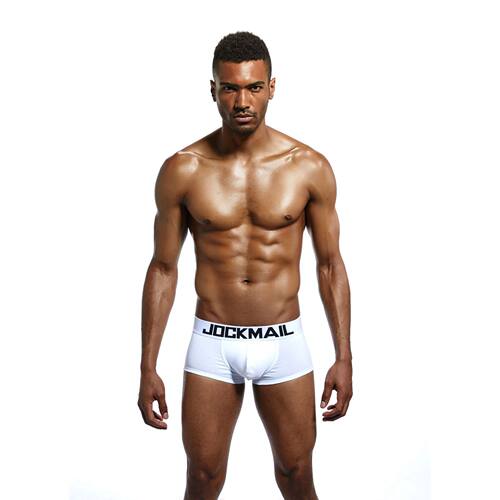 JOCKMAIL四角纯色内裤低腰男士平角裤JM402
