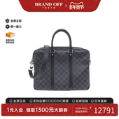 Document 中古LV路易威登男包95新Graphite Porte Voyage单肩包