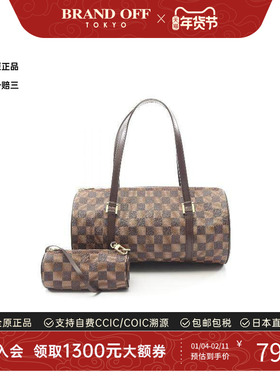 中古LV路易威登女包A级95新Papillon GM巴比龙圆筒包手提包正品