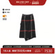 中古Hermes爱马仕女A级95新skirt裙子羊毛裙子黑色经典 BRANDOFF