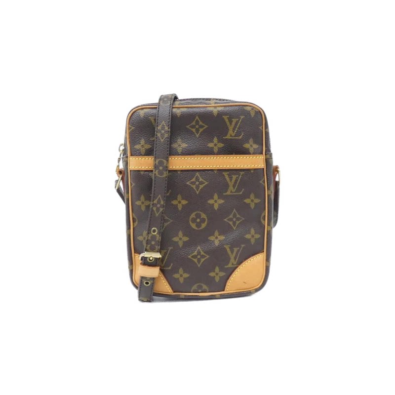 中古LV路易威登老花斜挎包