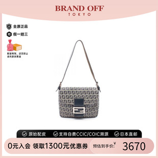 bag斜挎包帆布手提包藍色時尚 中古Fendi芬迪女包B級9新shoulder