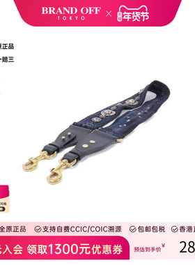 中古Dior迪奥女B级9新shoulder strap肩带帆布其他蓝色BRANDOFF