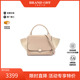 中古Celine赛琳女包B级9新handbag手提包牛皮手提包浅褐色正品