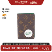 中古LV路易威登男A级95新card case卡包帆布卡包棕色正品 BRANDOFF