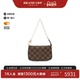 中古LV路易威登女包A级95新Mini Pochette 麻将包棋盘格手提包