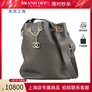 SH「9.0新」CHANEL(香奈儿)ON MY SHOULDER墨绿色牛皮大号斜挎包