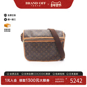 中古LV路易威登男包A级95新Messenger涂层 防水帆布斜挎包棕色