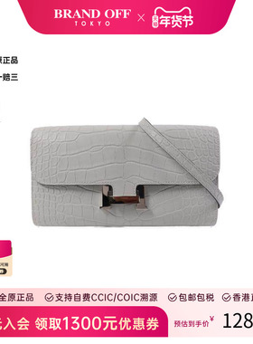 中古Hermes爱马仕女包A级95新Constance康康系列牛皮斜挎包灰色