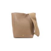 中古Celine赛琳女包B级9新Shoulder bag肩包牛皮单肩包灰HK正品