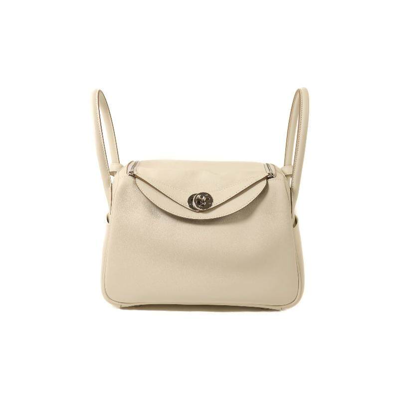 中古Hermes爱马仕女包A级95新Shoulder bag肩包牛皮斜挎包白色