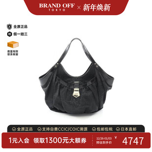 中古Fendi芬迪女包A级95新tote bag托特包帆布托特包黑色BRANDOFF