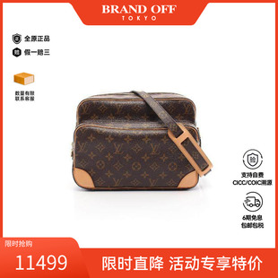 中古LV路易威登女包A级95新Shoulder bag肩包涂层防水帆布斜挎包
