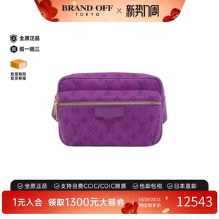 中古LV路易威登女包A级95新Outdoor 2019PF21胸包老花帆布腰包