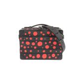 中古LV路易威登女包A级95新Soft Trunk盒子牛皮斜挎包黑色