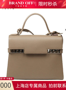 「9.0新」DELVAUX(德尔沃)TEMPETE斑鸠灰牛皮斜挎包