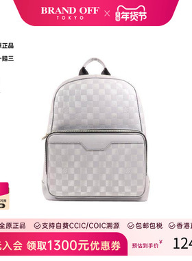 中古LV路易威登男包B级9新Backpack背包牛皮双肩包灰色HK时尚正品