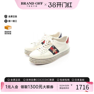 中古Gucci古驰女C级85新sneakers运动鞋牛皮鞋白色