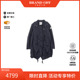 中古Moncler盟可睐女S级99新nylon jacket尼龙夹克尼龙外套蓝色
