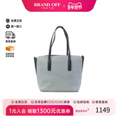 中古Kate Spade凯特丝蓓女包B级9新Tote Bag托特包牛皮托特包蓝色