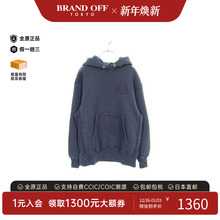中古Coach蔻驰男A级95新Parker连帽衫棉上衣蓝色正品时尚BRANDOFF