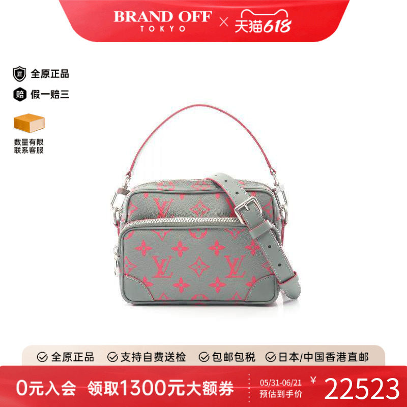 中古LV路易威登男包A级95新Nile双层相机包涂层/防水帆布斜挎包