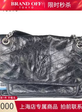 SAINTLAURENT黑色中号斜挎包