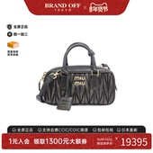 中古MIU 时尚 MIU缪缪通用A级95新5BB142 Bag保龄球手提斜挎包正品