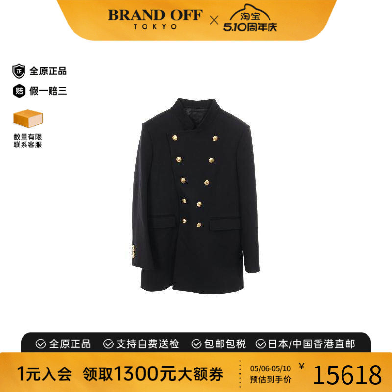 中古Celine赛琳男A级95新coat外套羊毛外套黑色精致正品BRANDOFF
