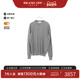 中古Hermes爱马仕男A级95新knit针织羊毛上衣灰色
