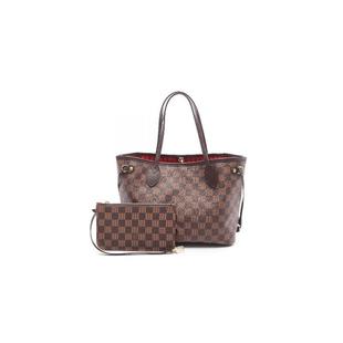 PM購物袋托特包時(shí)尚 中古LV路易威登女包B級(jí)9新Neverfull BRANDOFF