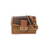 中古LV路易威登女包A级95新Dauphine达芙妮涂层 防水帆布斜挎包