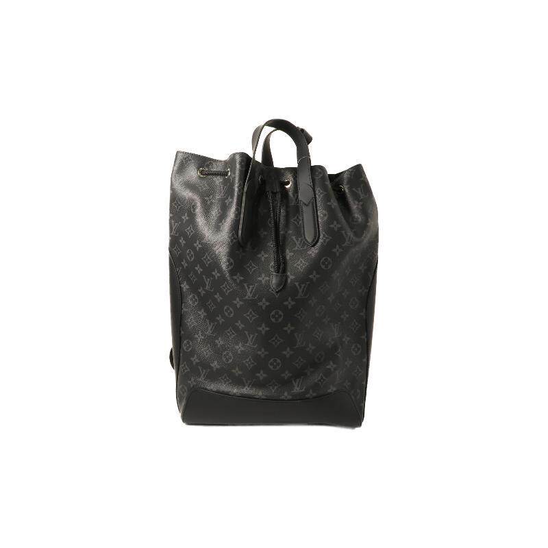 中古LV路易威登男包A级95新 Noe Sling涂层/防水帆布双肩包黑色