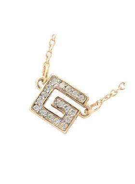 中古Givenchy纪梵希女B级9新necklace项链镀金金属项链金色