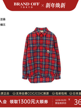 中古Gucci古驰男A级95新tops上衣羊毛上衣红色正品时尚BRANDOFF