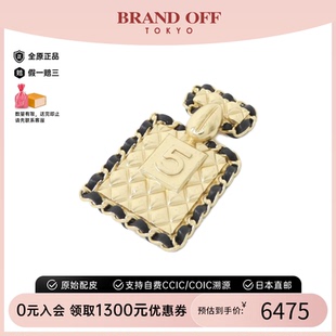 休闲BRANDOFF 中古CHANEL香奈儿A级95新brooch金色数字5胸针时尚