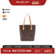 中古LV路易威登女包B级9新Vivian GM薇薇安涂层 防水帆布托特包