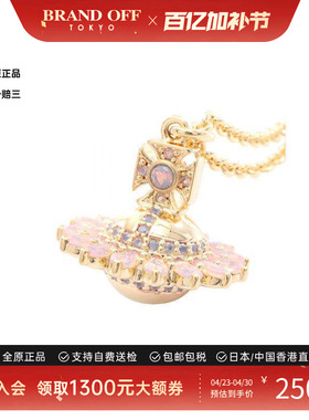 中古Vivienne Westwood薇薇安女S级99新necklace项链镀金金属项链