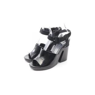 中古Celine赛琳女A级95新Sandals凉鞋牛皮鞋黑色