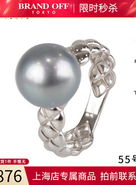 中古「95新」黑色南洋珍珠戒指