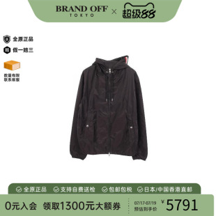 中古Moncler盟可睐男A级95新nylon jacket尼龙夹克尼龙外套黑色