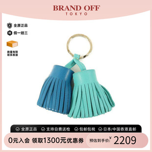 香港中古二奢Hermes爱马仕女A级95新keyring钥匙圈羊皮钥匙扣正品