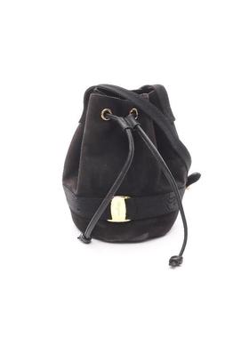 中古Ferragamo菲拉格慕女包B级9新vara ribbon瓦拉丝带斜挎包